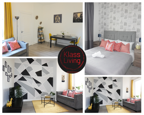 Klass Living serviced apartments short stay contractors airbnb Bellshill